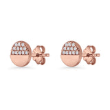Half Moon Stud Earrings