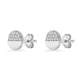 Half Moon Stud Earrings