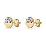 Half Moon Stud Earrings