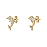 Dolphin Stud Earring
