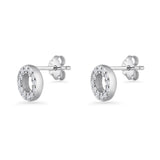 Circle Stud Earrings