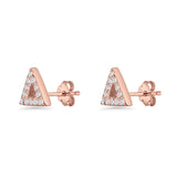 Triangular Stud Earrings