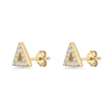 Triangular Stud Earrings