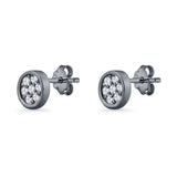 Round Stud Earrings