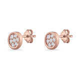 Round Stud Earrings