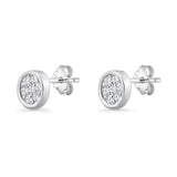 Round Stud Earrings