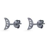 Half Moon Stud Earring