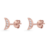 Half Moon Stud Earring