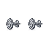 Hamsa Hand Stud Earrings