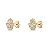 Hamsa Hand Stud Earrings