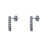 Line Bar Stud Earrings