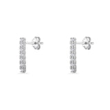 Line Bar Stud Earrings