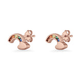 Rainbow Cloud Stud Earring