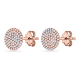 Round Stud Earrings