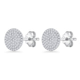 Round Stud Earrings