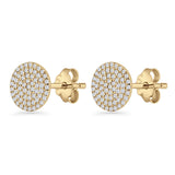 Round Stud Earrings