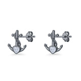 Anchor Stud Earrings