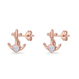 Anchor Stud Earrings