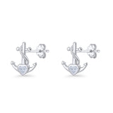 Anchor Stud Earrings