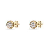 Round Stud Earring