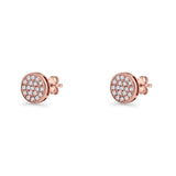 Round Stud Earrings