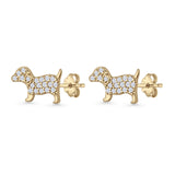Puppy Dog Stud Earrings