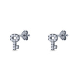 Lock & Key Stud Earrings