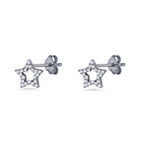 Moon & Star Stud Earrings