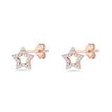 Moon & Star Stud Earrings