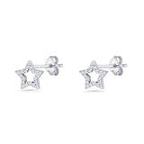 Moon & Star Stud Earrings