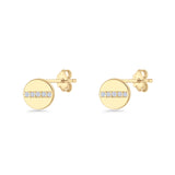 Button Stud Earrings