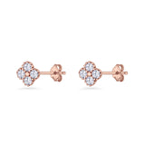 Clover Flower Stud Earrings