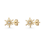 Petite Dainty Starburst Earrings