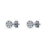 Round Stud Earrings