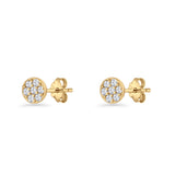 Round Stud Earrings