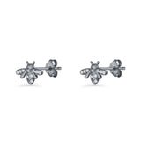 Bee CZ Stud Earrings