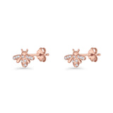 Bee CZ Stud Earrings