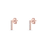 Initial I Stud Earrings