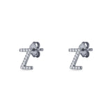 Initial Z Stud Earrings