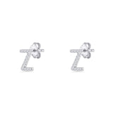 Initial Z Stud Earrings