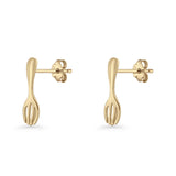 Spoon & Fork Stud Earrings