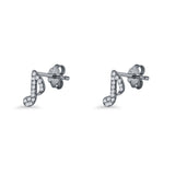 Musical Note Stud Earrings