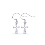 Cross Fishhook Earrings