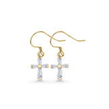 Cross Fishhook Earrings