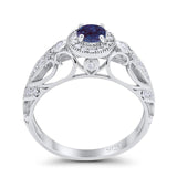 Art Deco Round Natural Stone Filigree Ring