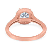 Art Deco Round Natural Stone Ring