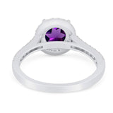 Art Deco Round Natural Stone Ring