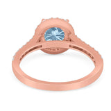 Art Deco Round Natural Stone Ring