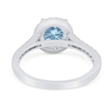 Art Deco Round Natural Stone Ring