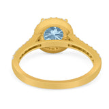 Art Deco Round Natural Stone Ring